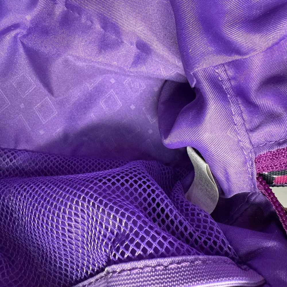 Vera Bradley Purple Geometric Print Zippered Cosmetic Travel Pouch‎ Bag